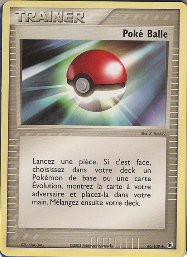 Poké Balle 86 — EX Ruby & Sapphire (French Pokémon TCG card)