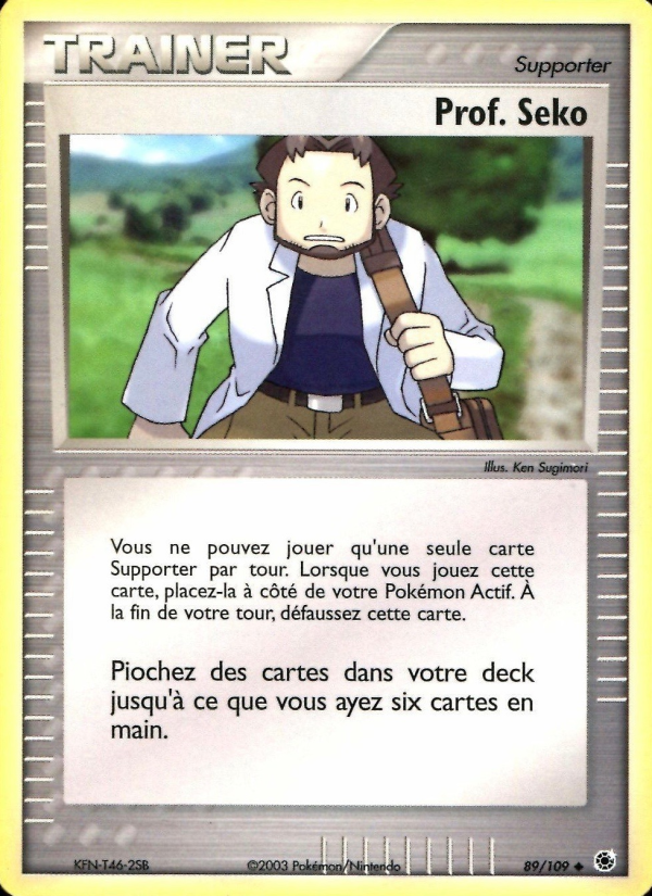 Prof. Seko 89 — EX Ruby & Sapphire (French Pokémon TCG card)