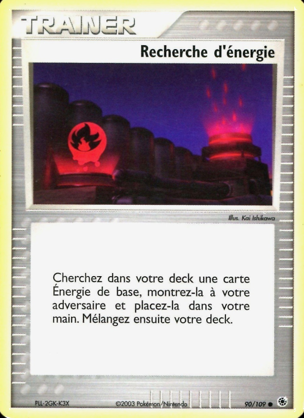 Recherche d'énergie 90 — EX Ruby & Sapphire (French Pokémon TCG card)