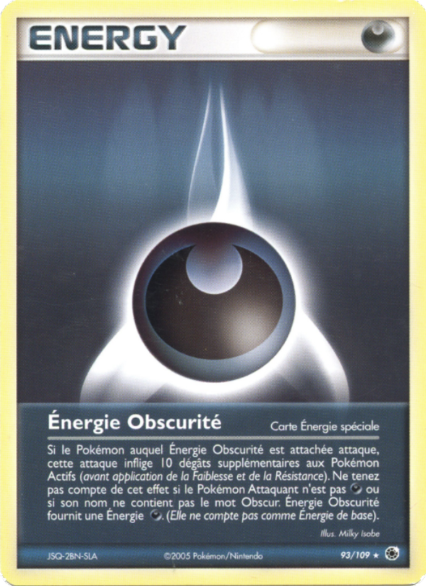 Énergie Obscurité 93 — EX Ruby & Sapphire (French Pokémon TCG card)