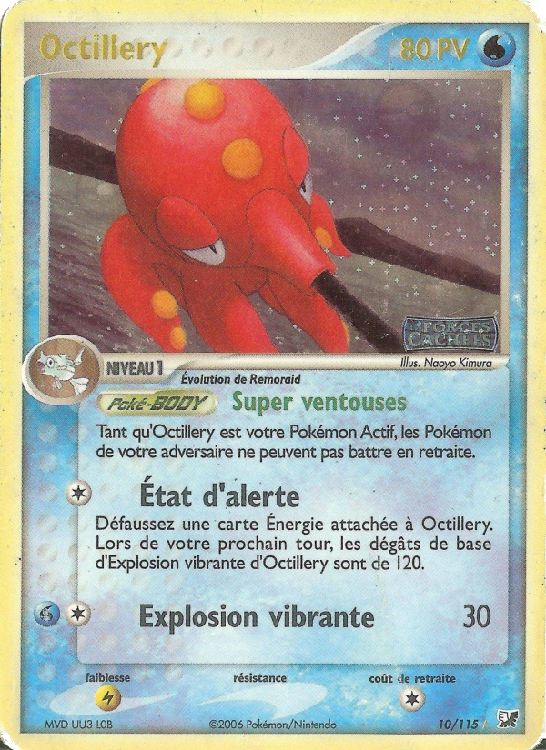 Octillery 10 — EX Unseen Forces (French Pokémon TCG card)
