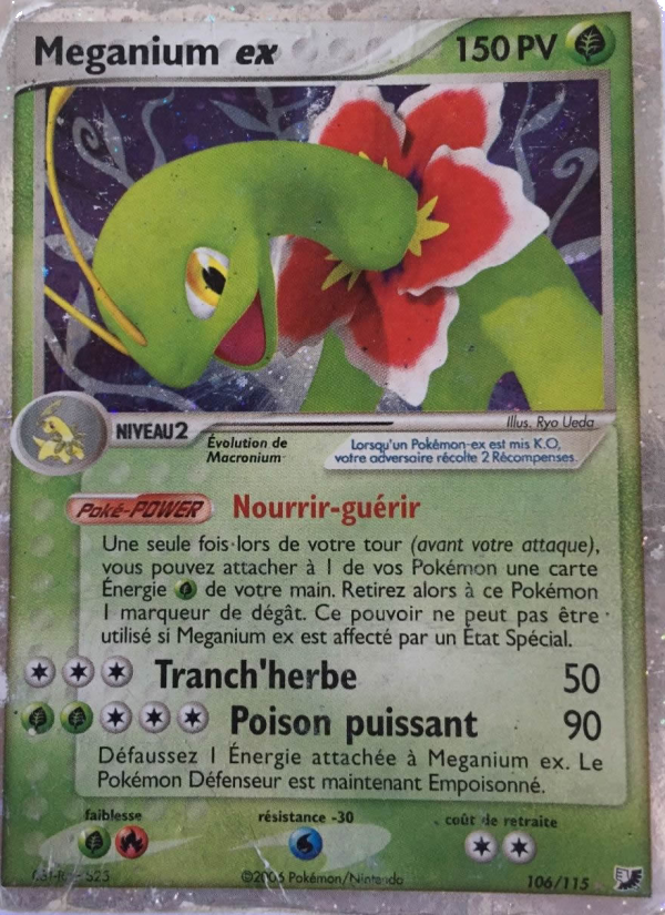 Meganium ex 106 — EX Unseen Forces (French Pokémon TCG card)