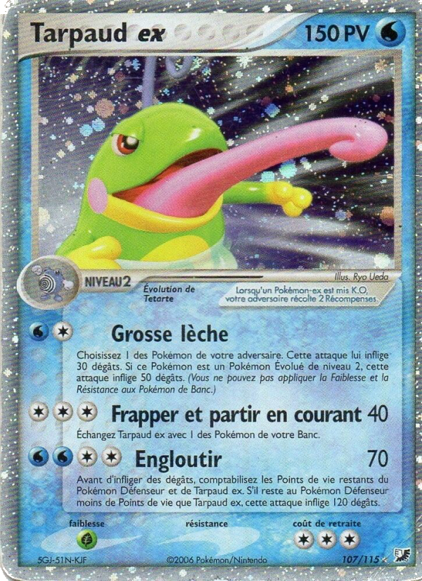 Tarpaud ex 107 — EX Unseen Forces (French Pokémon TCG card)