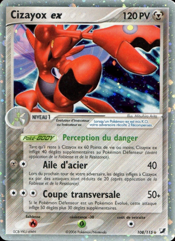 Cizayox ex 108 — EX Unseen Forces (French Pokémon TCG card)