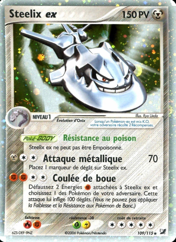 Steelix ex 109 — EX Unseen Forces (French Pokémon TCG card)