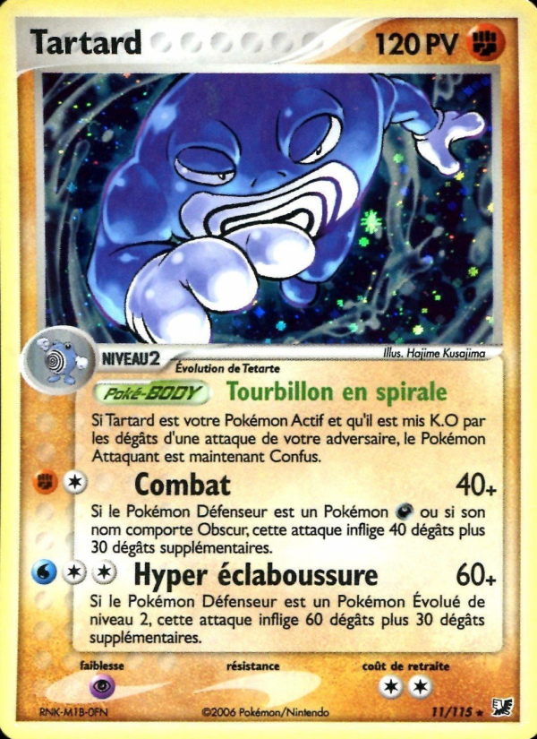 Tartard 11 — EX Unseen Forces (French Pokémon TCG card)