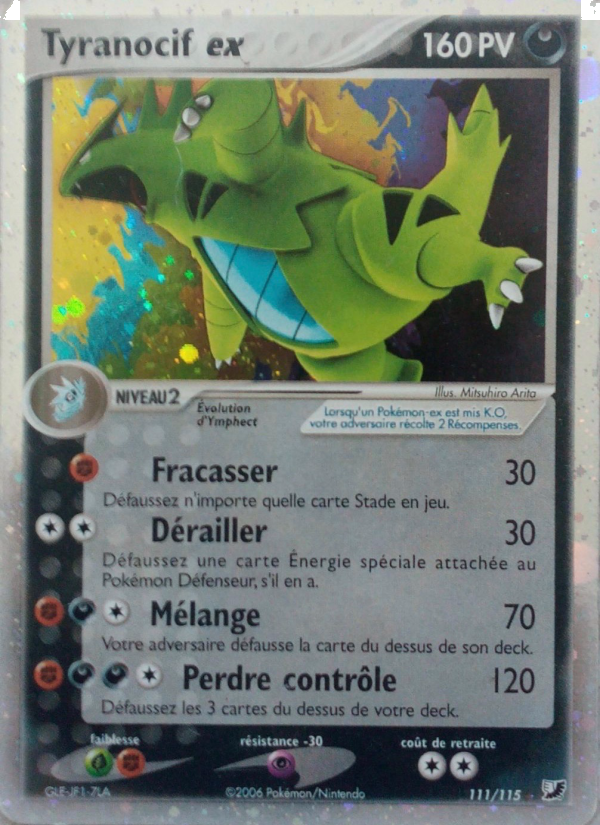 Tyranocif ex 111 — EX Unseen Forces (French Pokémon TCG card)