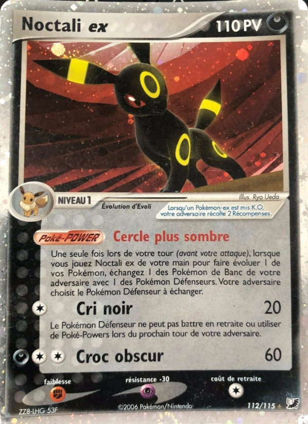 Noctali ex 112 — EX Unseen Forces (French Pokémon TCG card)