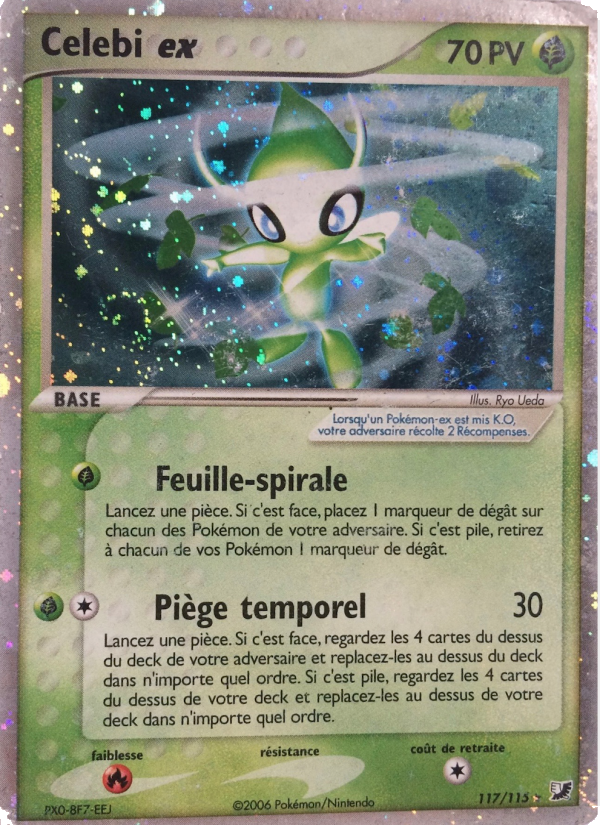 Celebi ex 117 — EX Unseen Forces (French Pokémon TCG card)