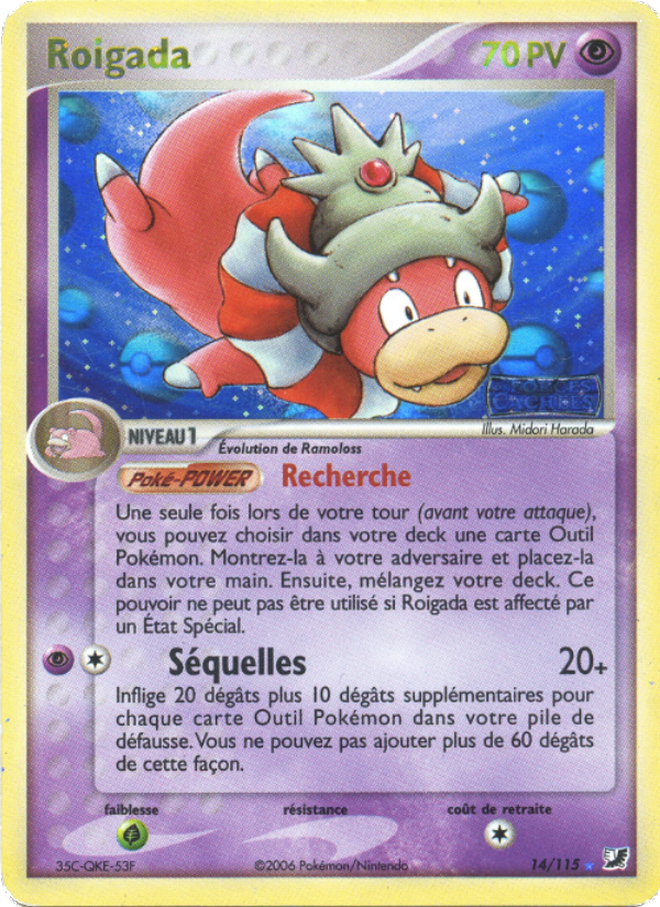 Roigada 14 — EX Unseen Forces (French Pokémon TCG card)