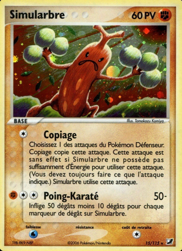Simularbre 15 — EX Unseen Forces (French Pokémon TCG card)