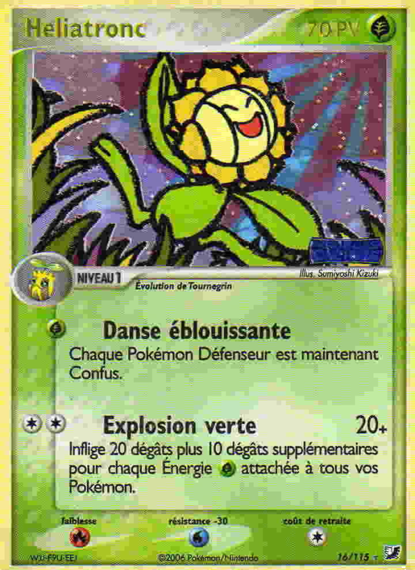 Heliatronc 16 — EX Unseen Forces (French Pokémon TCG card)
