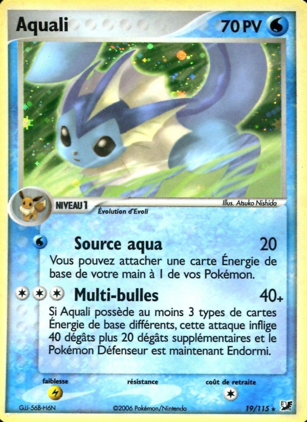 Aquali 19 — EX Unseen Forces (French Pokémon TCG card)