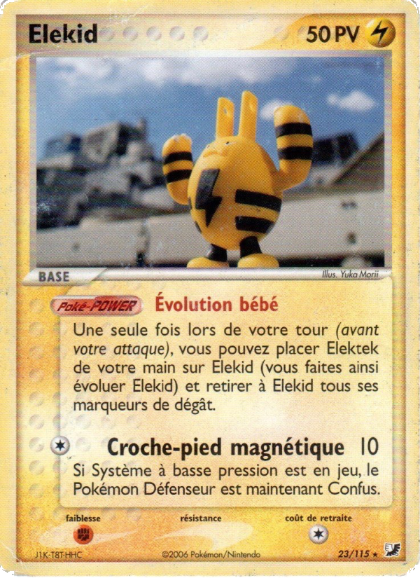 Elekid 23 — EX Unseen Forces (French Pokémon TCG card)