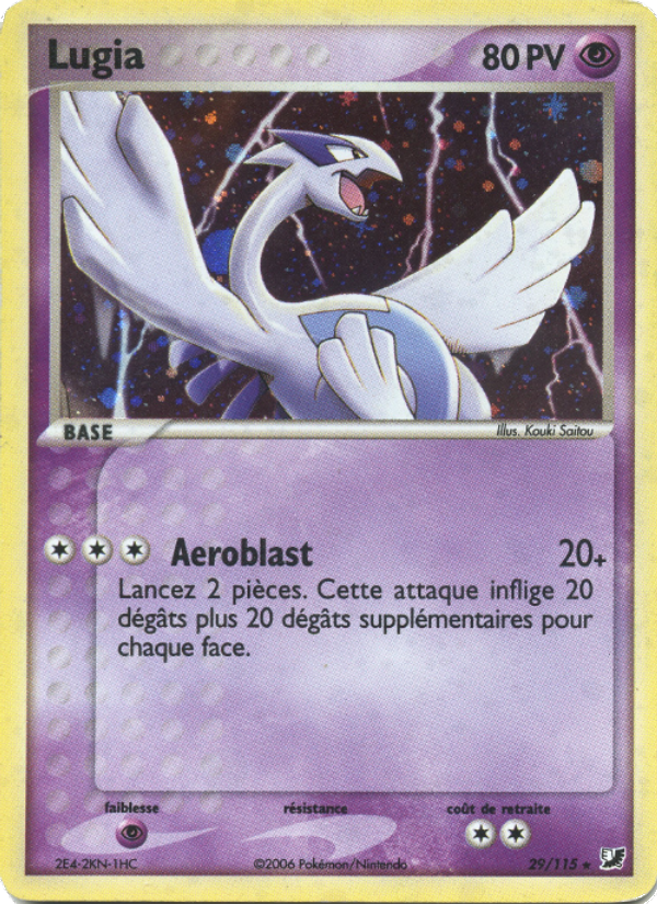 Lugia 29 — EX Unseen Forces (French Pokémon TCG card)