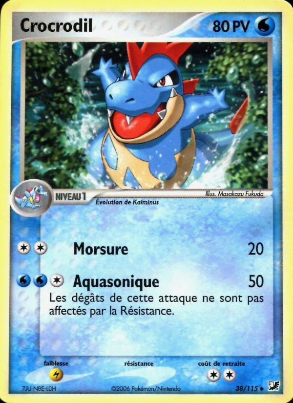 Crocrodil 38 — EX Unseen Forces (French Pokémon TCG card)