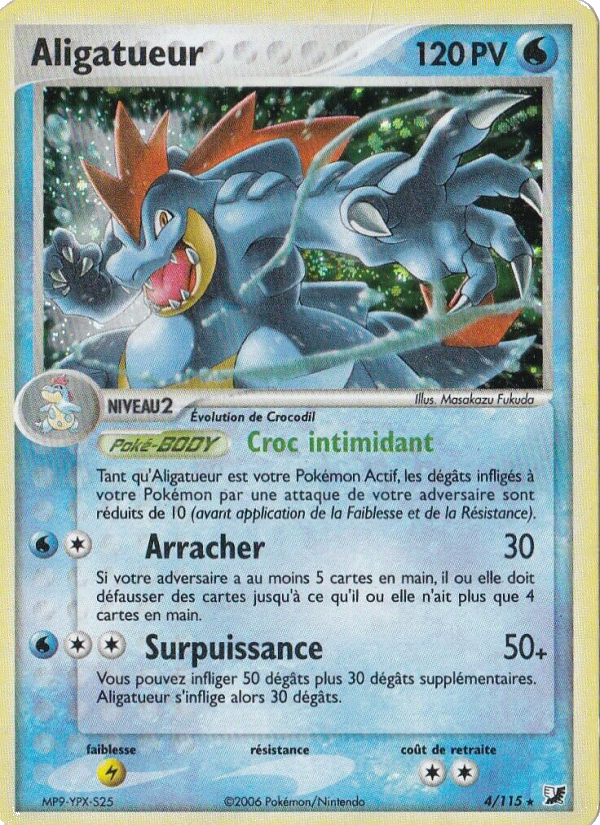 Aligatueur 4 — EX Unseen Forces (French Pokémon TCG card)