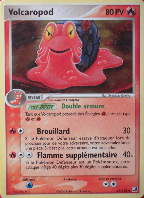 Volcaropod 41 — EX Unseen Forces (French Pokémon TCG card)