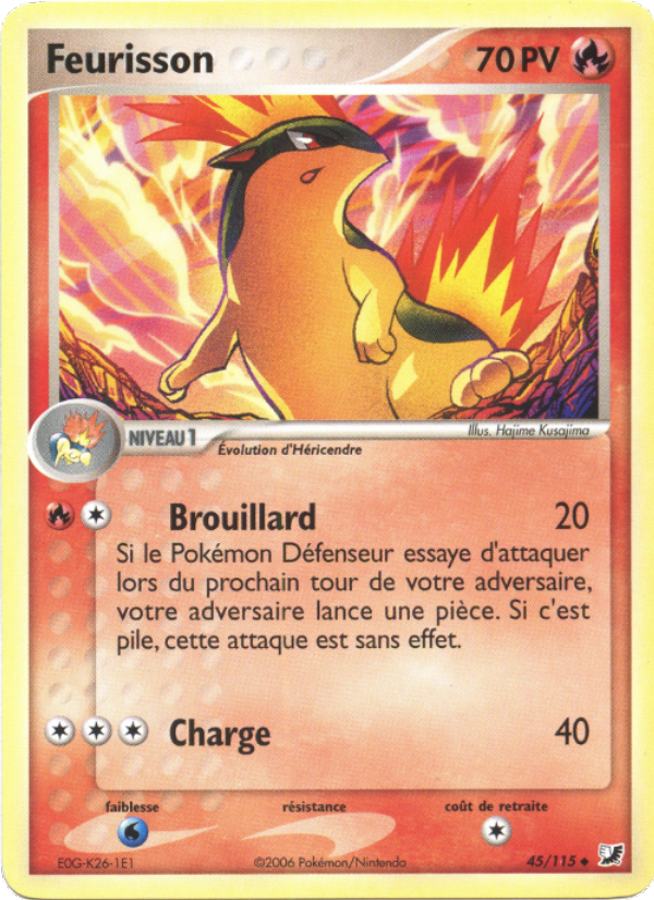 Feurisson 45 — EX Unseen Forces (French Pokémon TCG card)