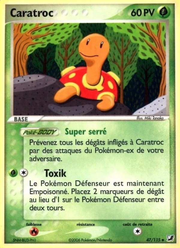 Caratroc 47 — EX Unseen Forces (French Pokémon TCG card)