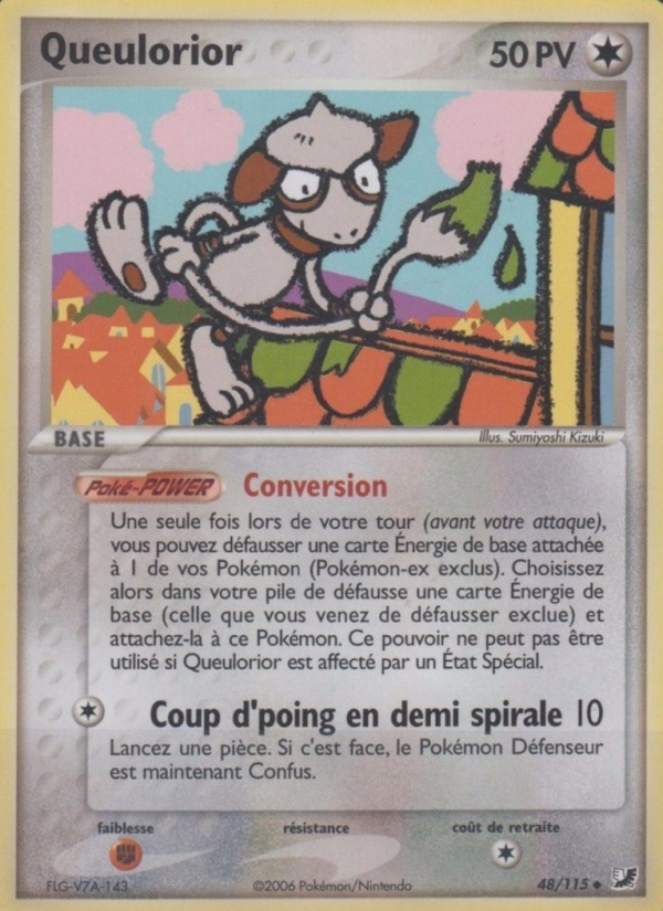 Queulorior 48 — EX Unseen Forces (French Pokémon TCG card)