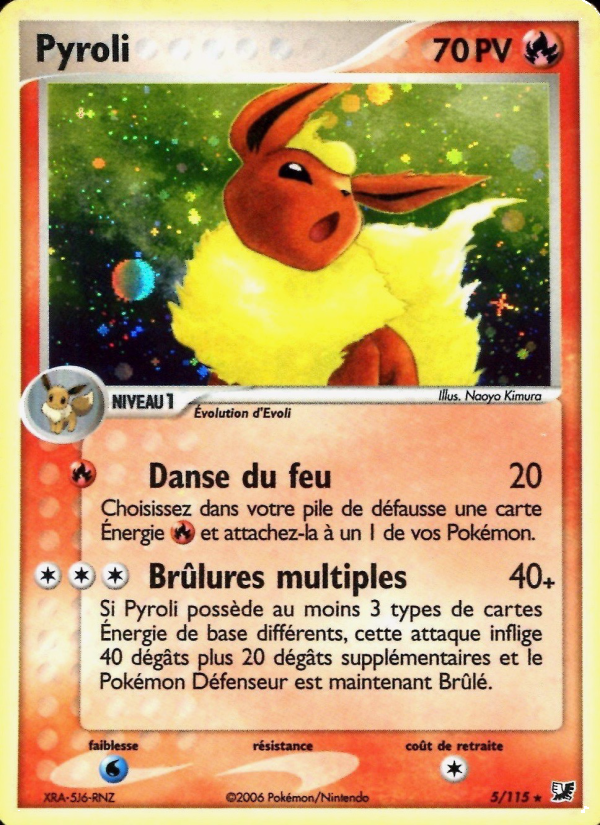 Pyroli 5 — EX Unseen Forces (French Pokémon TCG card)