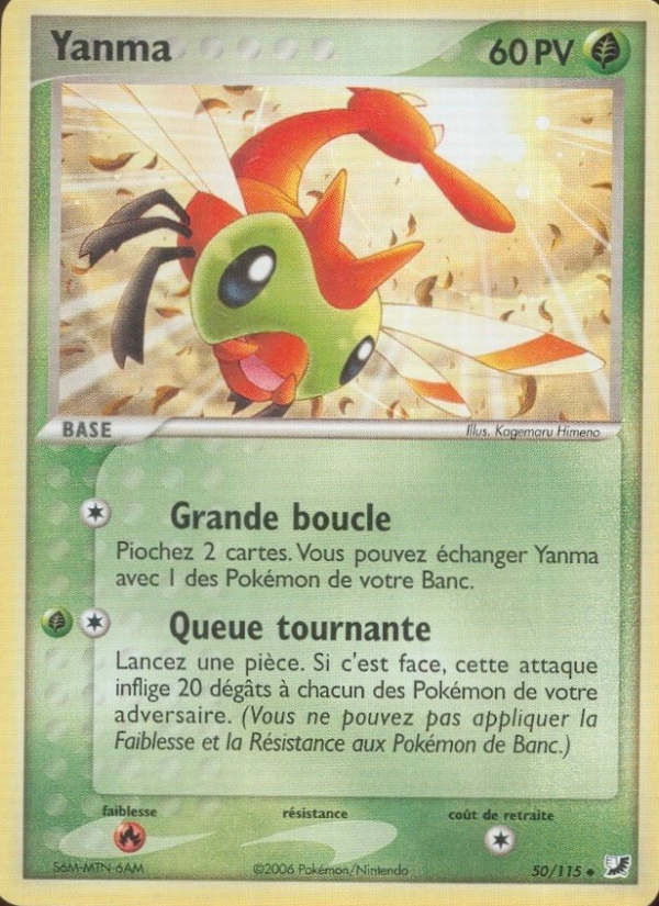 Yanma 50 — EX Unseen Forces (French Pokémon TCG card)