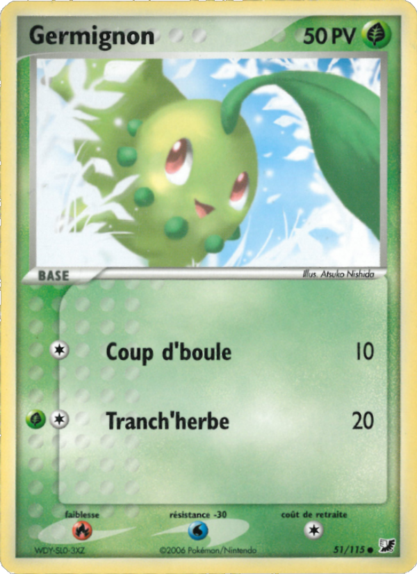 Germignon 51 — EX Unseen Forces (French Pokémon TCG card)