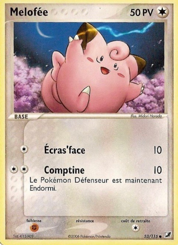 Melofée 53 — EX Unseen Forces (French Pokémon TCG card)