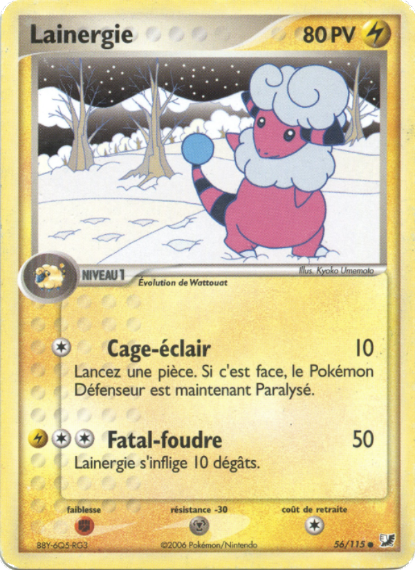 Lainergie 56 — EX Unseen Forces (French Pokémon TCG card)