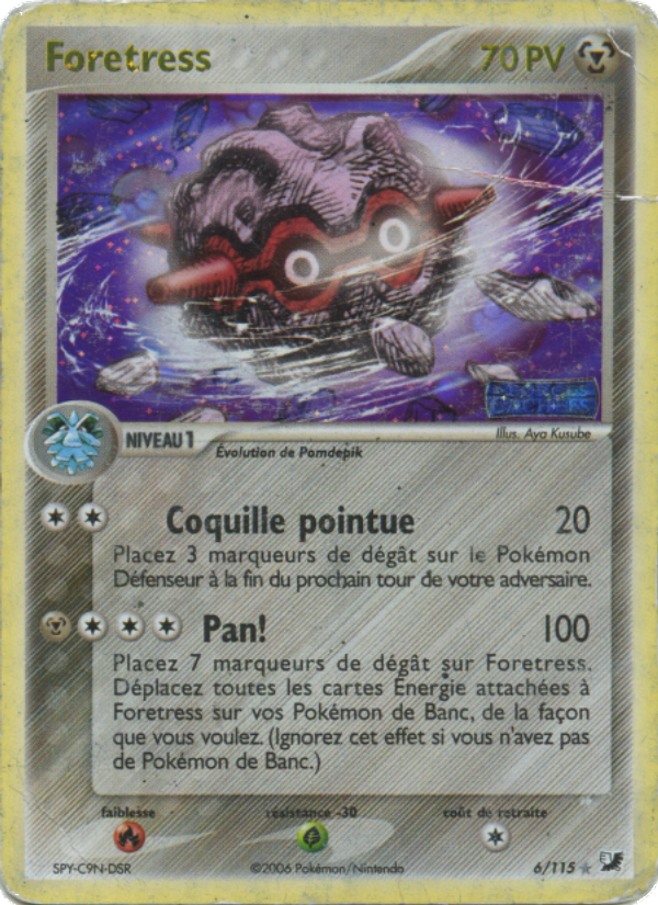 Foretress 6 — EX Unseen Forces (French Pokémon TCG card)