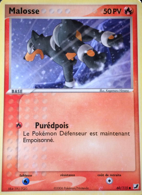 Malosse 60 — EX Unseen Forces (French Pokémon TCG card)