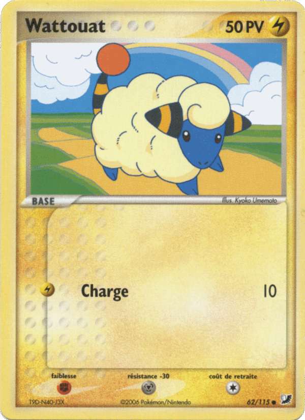 Wattouat 62 — EX Unseen Forces (French Pokémon TCG card)