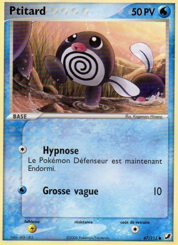 Ptitard 67 — EX Unseen Forces (French Pokémon TCG card)