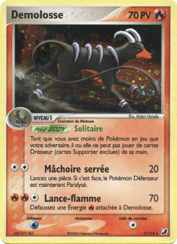 Demolosse 7 — EX Unseen Forces (French Pokémon TCG card)