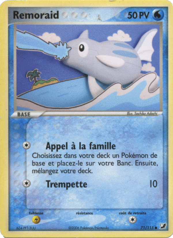Remoraid 71 — EX Unseen Forces (French Pokémon TCG card)