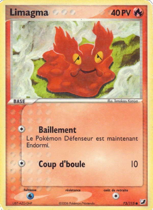 Limagma 73 — EX Unseen Forces (French Pokémon TCG card)