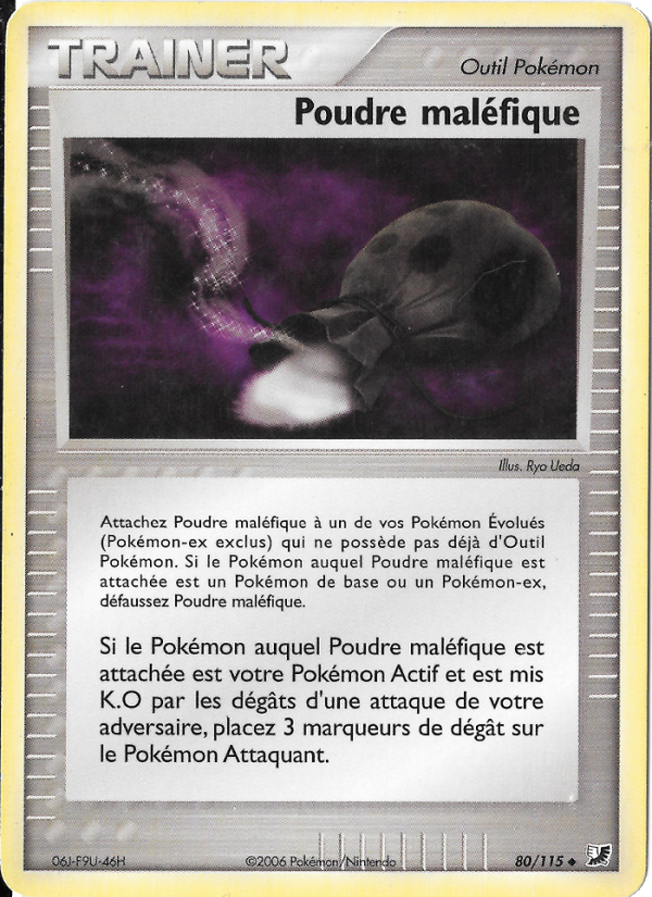 Poudre maléfique 80 — EX Unseen Forces (French Pokémon TCG card)