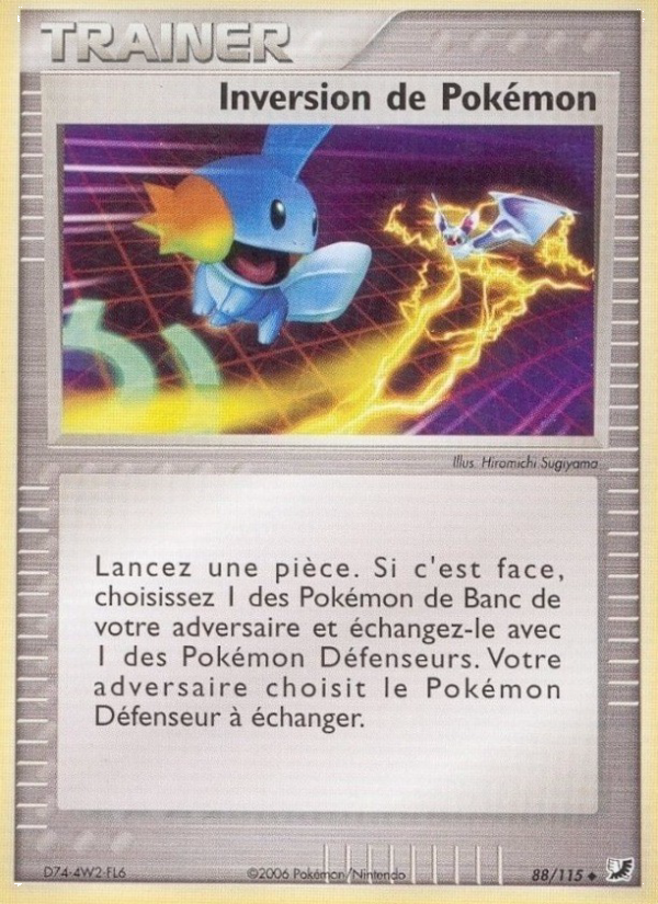 Inversion de Pokémon 88 — EX Unseen Forces (French Pokémon TCG card)