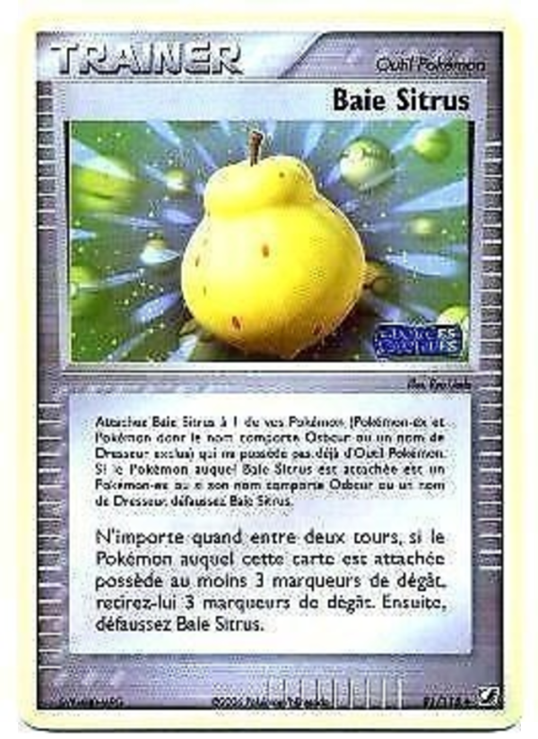 Baie Sitrus 91 — EX Unseen Forces (French Pokémon TCG card)