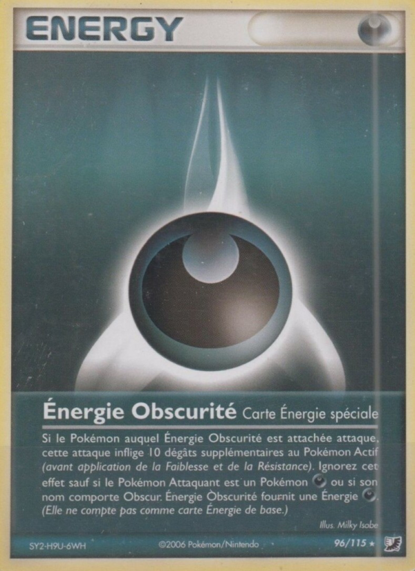 Énergie Obscurité 96 — EX Unseen Forces (French Pokémon TCG card)