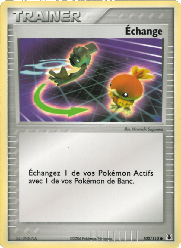 Échange 102 — EX Delta Species (French Pokémon TCG card)
