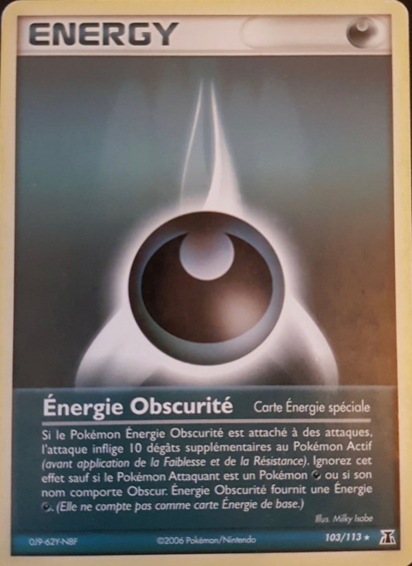 Énergie Obscurité 103 — EX Delta Species (French Pokémon TCG card)