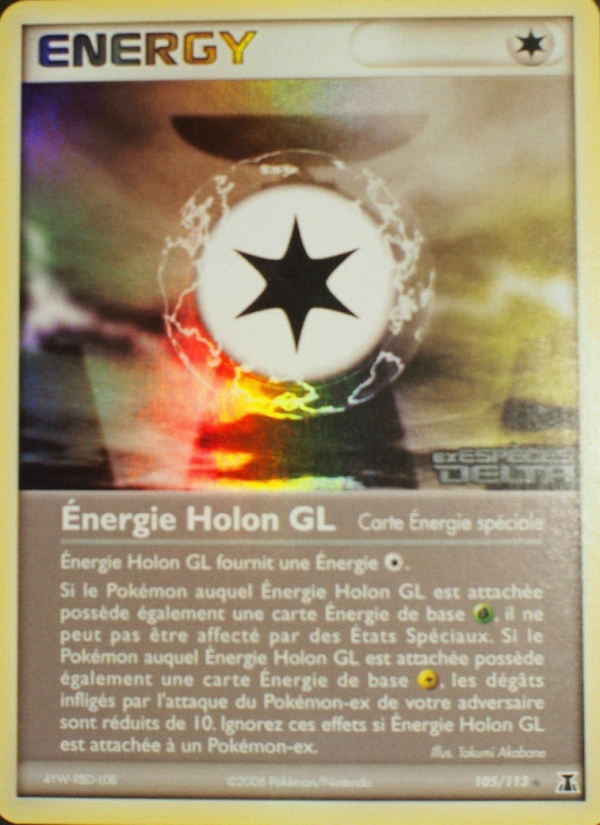 Énergie Holon GL 105 — EX Delta Species (French Pokémon TCG card)