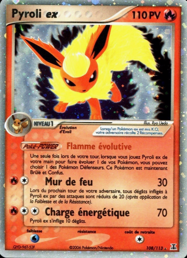 Pyroli ex 108 — EX Delta Species (French Pokémon TCG card)