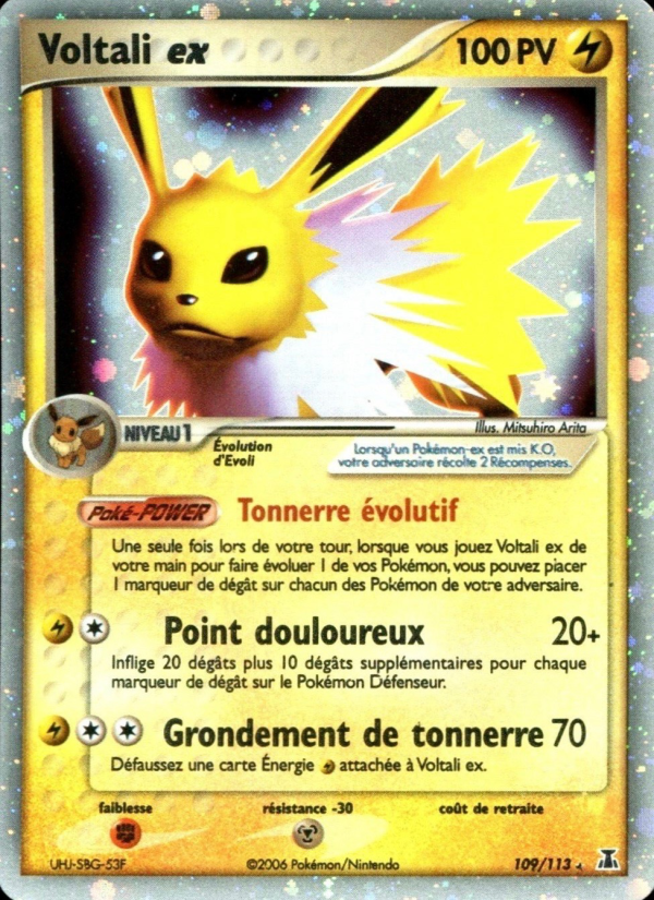 Voltali ex 109 — EX Delta Species (French Pokémon TCG card)
