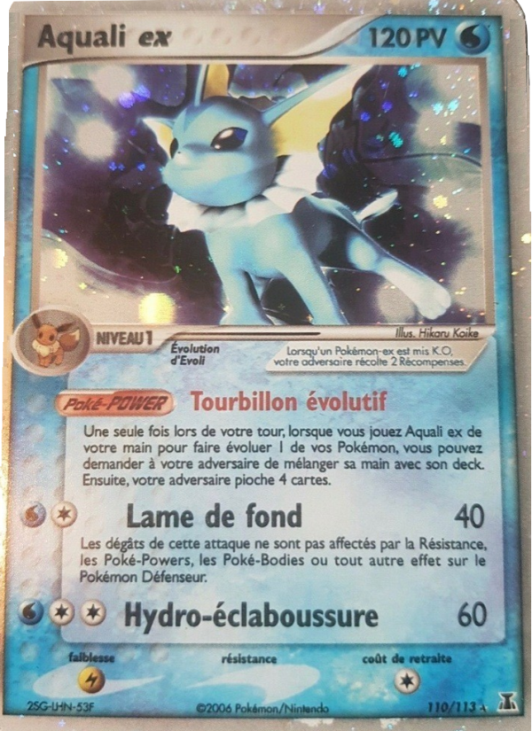 Aquali ex 110 — EX Delta Species (French Pokémon TCG card)