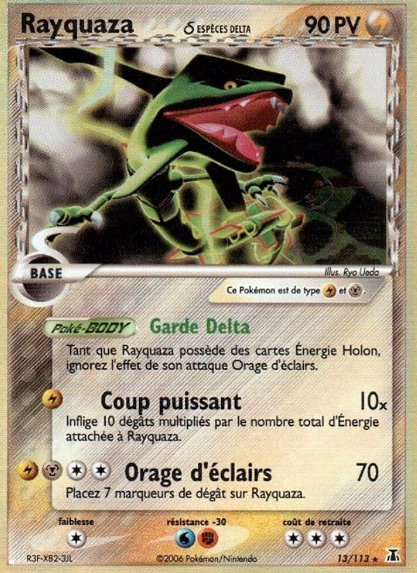Rayquaza δ 13 — EX Delta Species (French Pokémon TCG card)