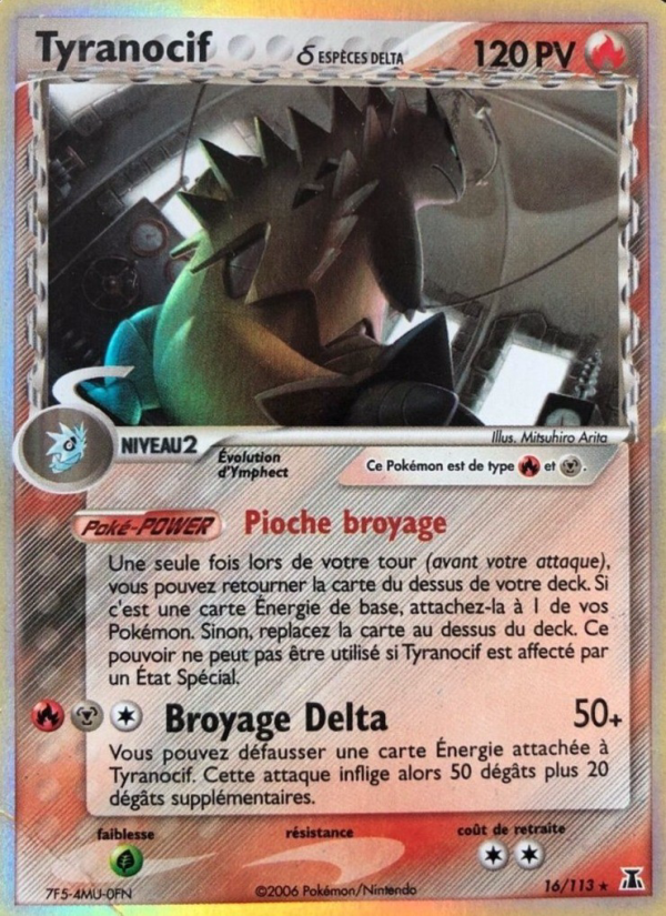 Tyranocif δ 16 — EX Delta Species (French Pokémon TCG card)