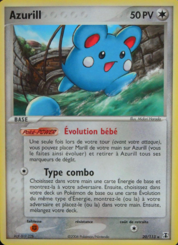 Azurill 20 — EX Delta Species (French Pokémon TCG card)